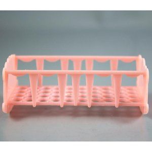 Vintage Allied Pink Plastic Cradle Dollhouse Miniature 3 1/8 Inch Long